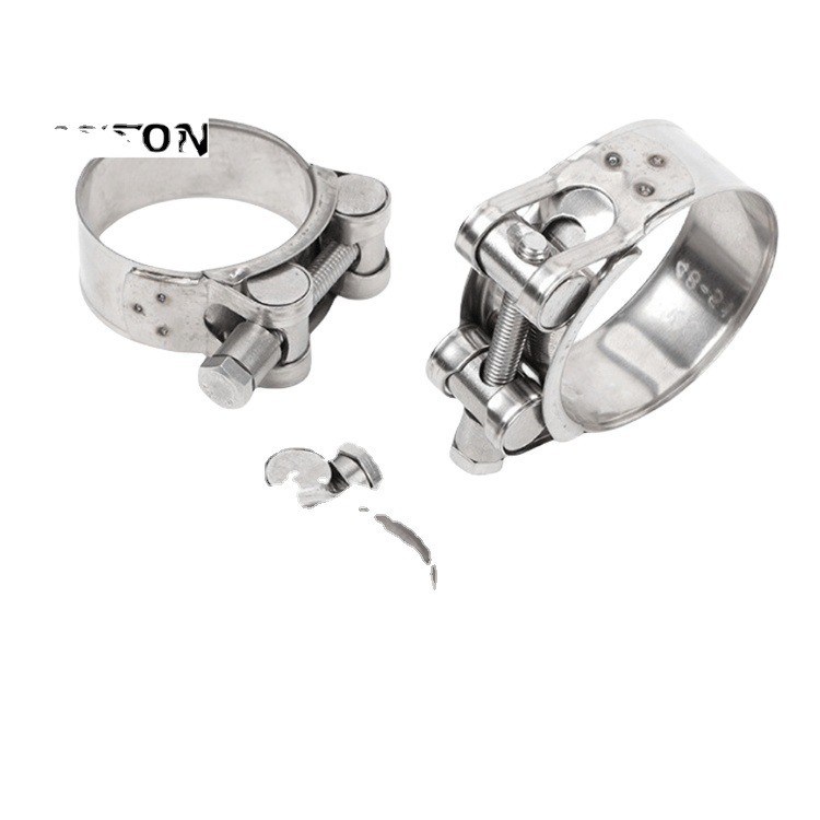 メトリック測定システム DIN 標準と耐腐蝕性のある重用ステンレス鋼カラーパイプクランプ