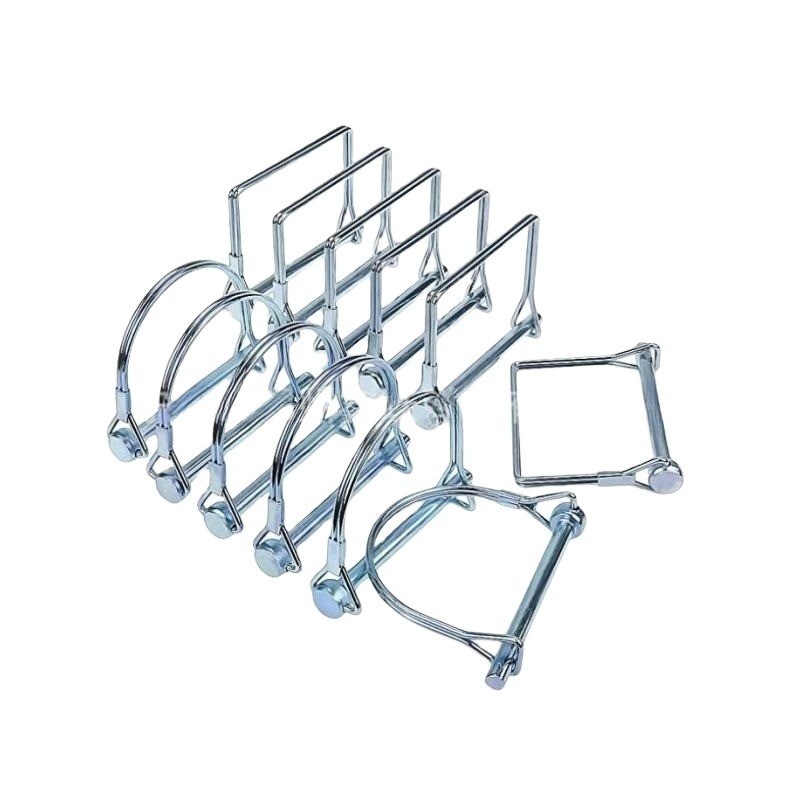 クイックリレールピン 重荷用ワイヤロックピン トレーラー用 1/4 " スクエアタブスナッパーヒッチピン A2ステンレス鋼製