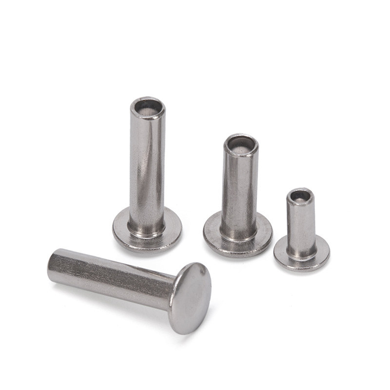 塗装されていない明るい仕上げ半管状のステンレスステールホールニット,カスタマイズされたフラットヘッドとM2.5-M6のDIN標準3