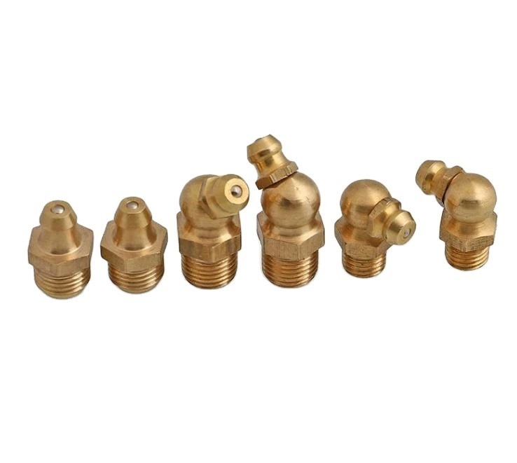 カスタマイズされたサイズ オールスレッド ニップル 6mm 8mm 10mm 12mm 45 90度 汽車用グリースフィッティング
