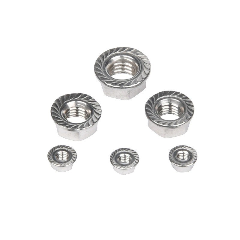 ニッケル付炭素鋼 細糸フレンズナッツ SS304 DIN6923 M8 M10 M12 自動車産業用ソリューションプロバイダー