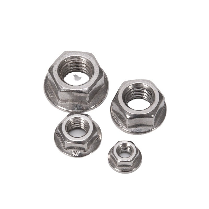ZINC PLATED 304ステンレス鋼 六角フレンズナッツ M3 M4 M5 M6 M8 M10 M12 M16 M20 ピンクスリップロックロックナッツとDIN標準